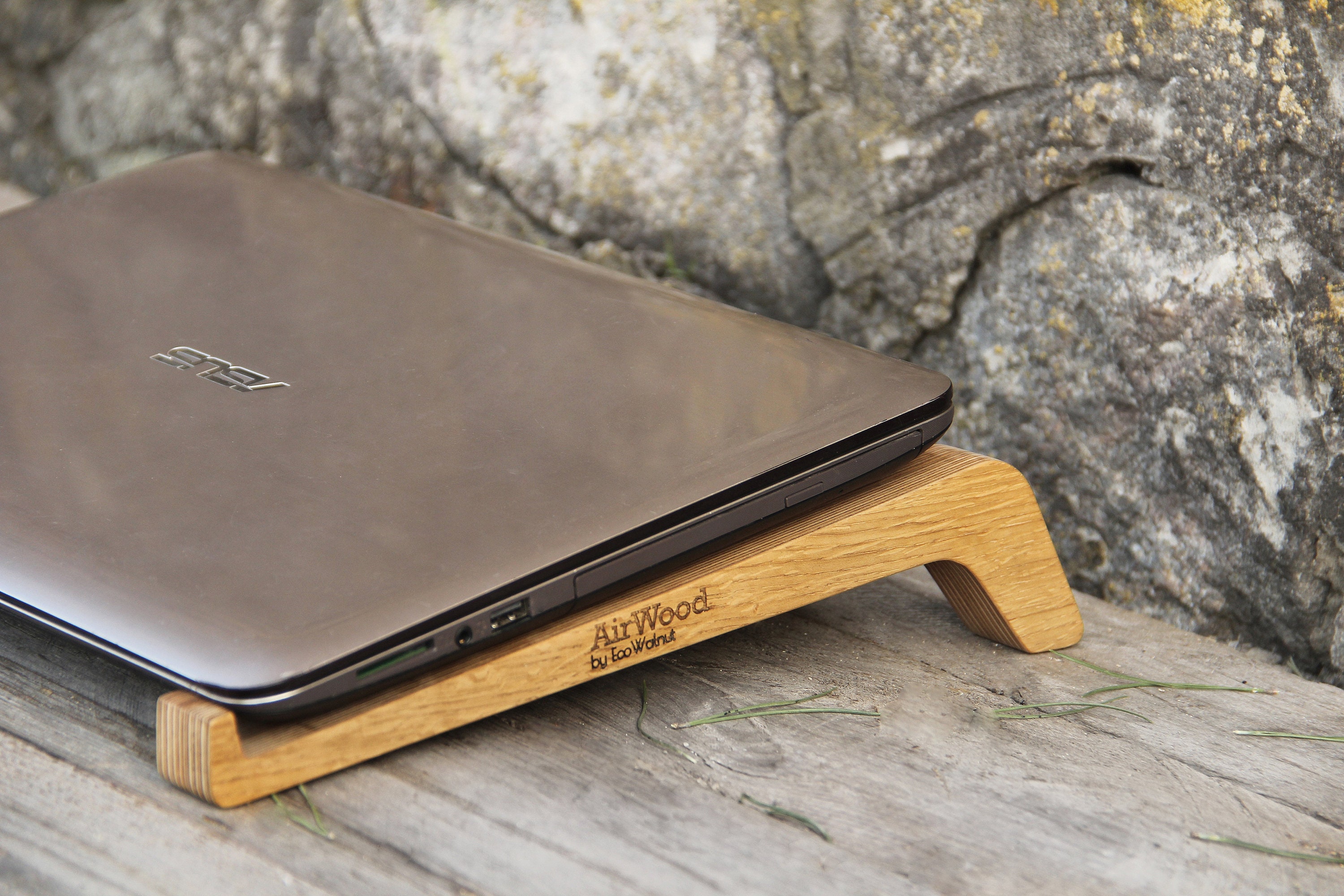 Laptop Stand Gifts For Men Wood Lap Desk Laptop Table Fathers Etsy