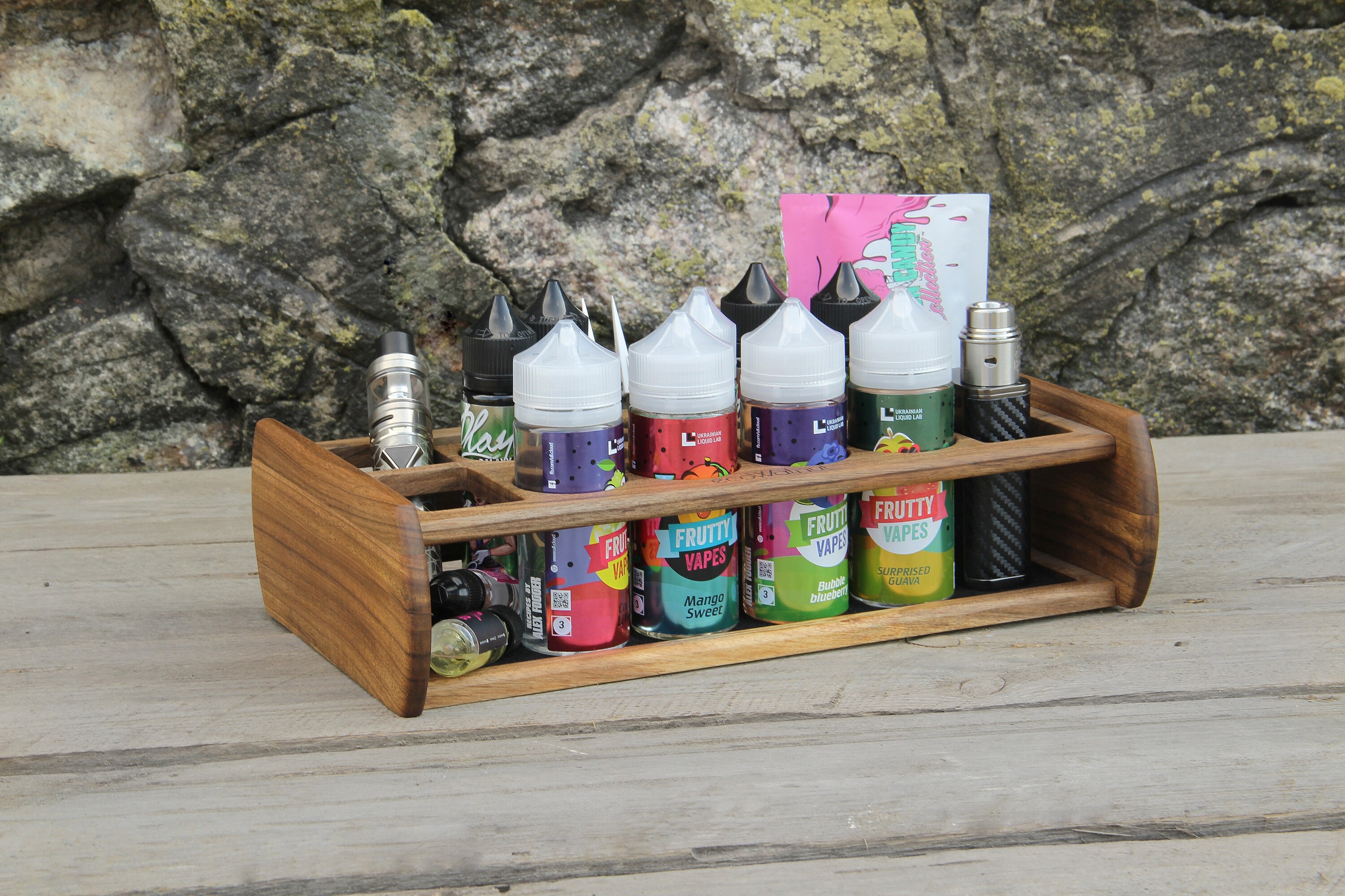 Vape Pen Stand Holder Wood Desk Vape Pen Stand Unique Gifts Etsy