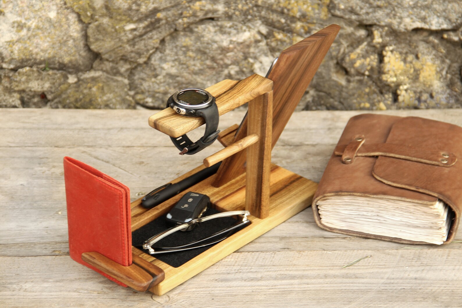 IPhone Table Idea For Dad Desk Organizer Gifts Him Men Brother Etsy