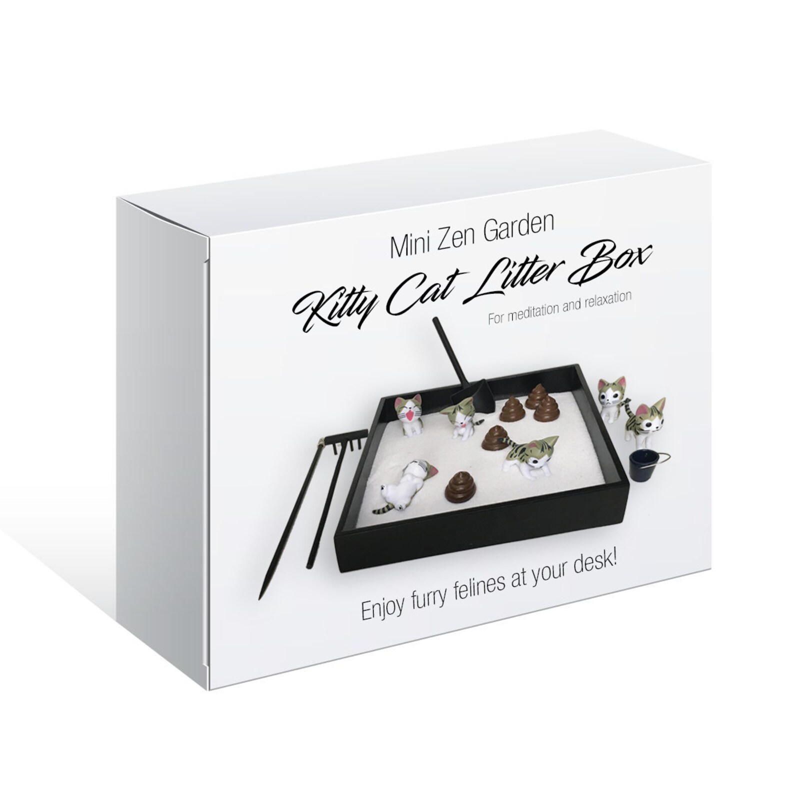 Mini Zen Garden Kitty Cat Litter Box for Meditation and Etsy