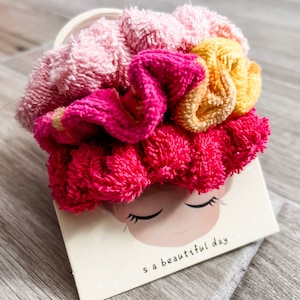 Shades of Pink 3PC Towel Scrunchie Pack