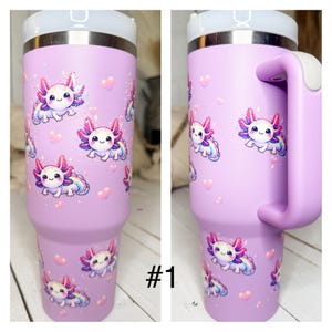 Axolotl Tumblers - 40 oz & 16 oz- Plastic and Stainless Steel