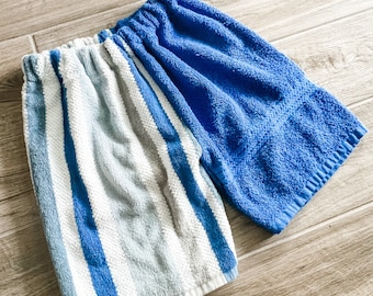 Blue Stripes Towel Pants