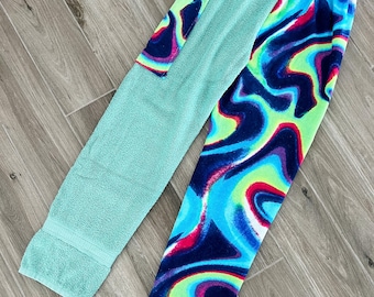 Psychedelic Tie Dye Towel Pants