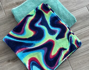 Psychedelic Tie Dye Towel Pants