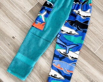 Color Camo Shark Towel Pants