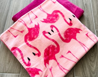 Hot Pink Flamingo Towel Pants