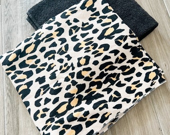 Leopard Microfiber Towel Pants