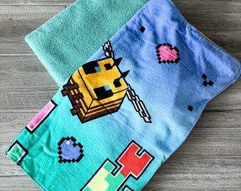 Pixel Gamer Bee Towel Pants