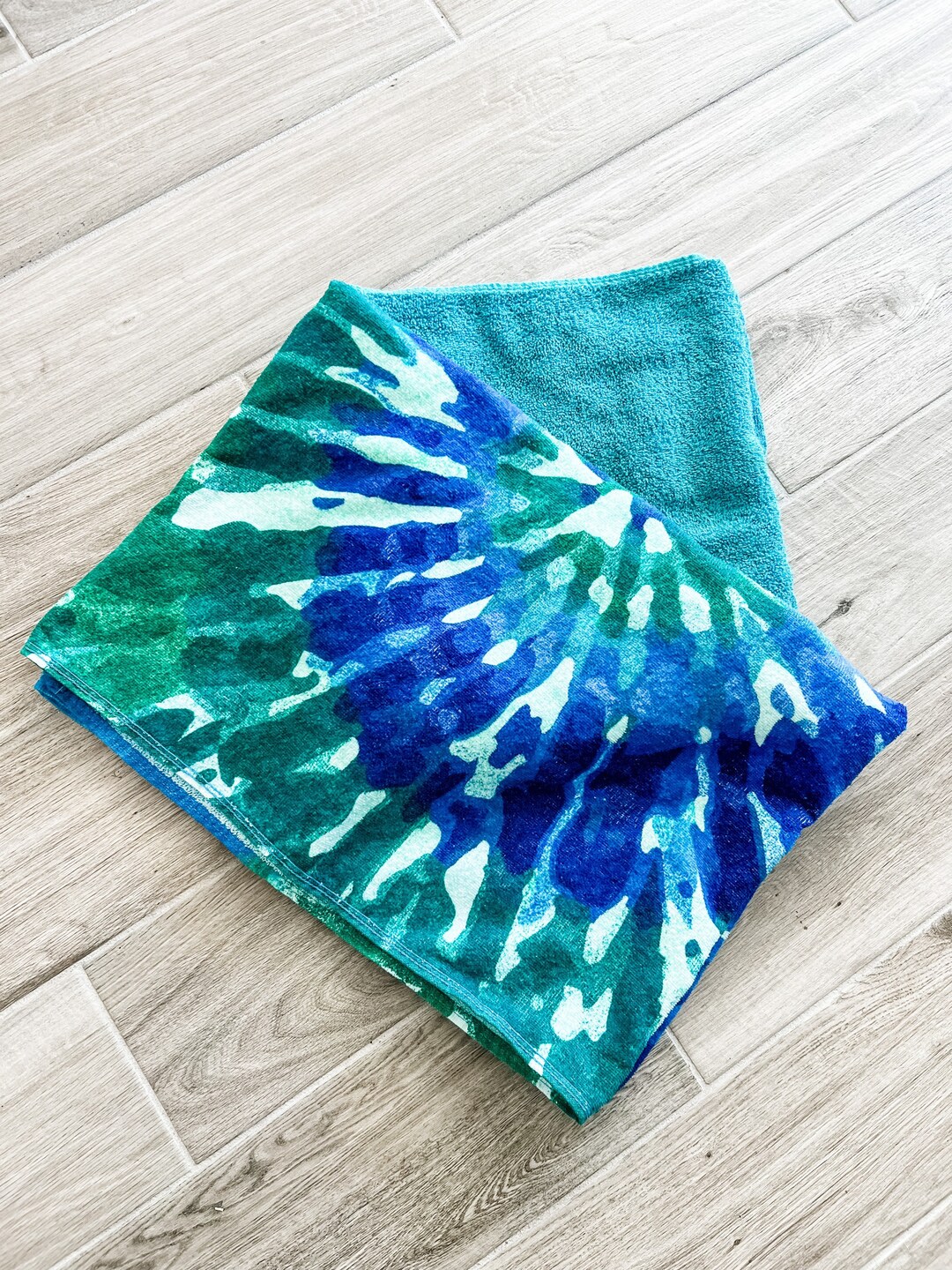 Blue & Green Tie Dye Towel Pants Etsy
