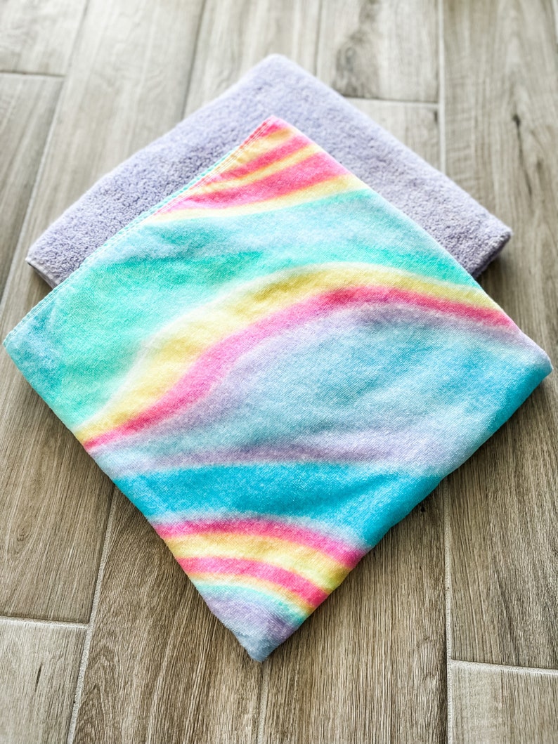 Wavy Rainbow Towel Pants image 3