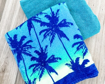 Ombré Palms Towel Pants