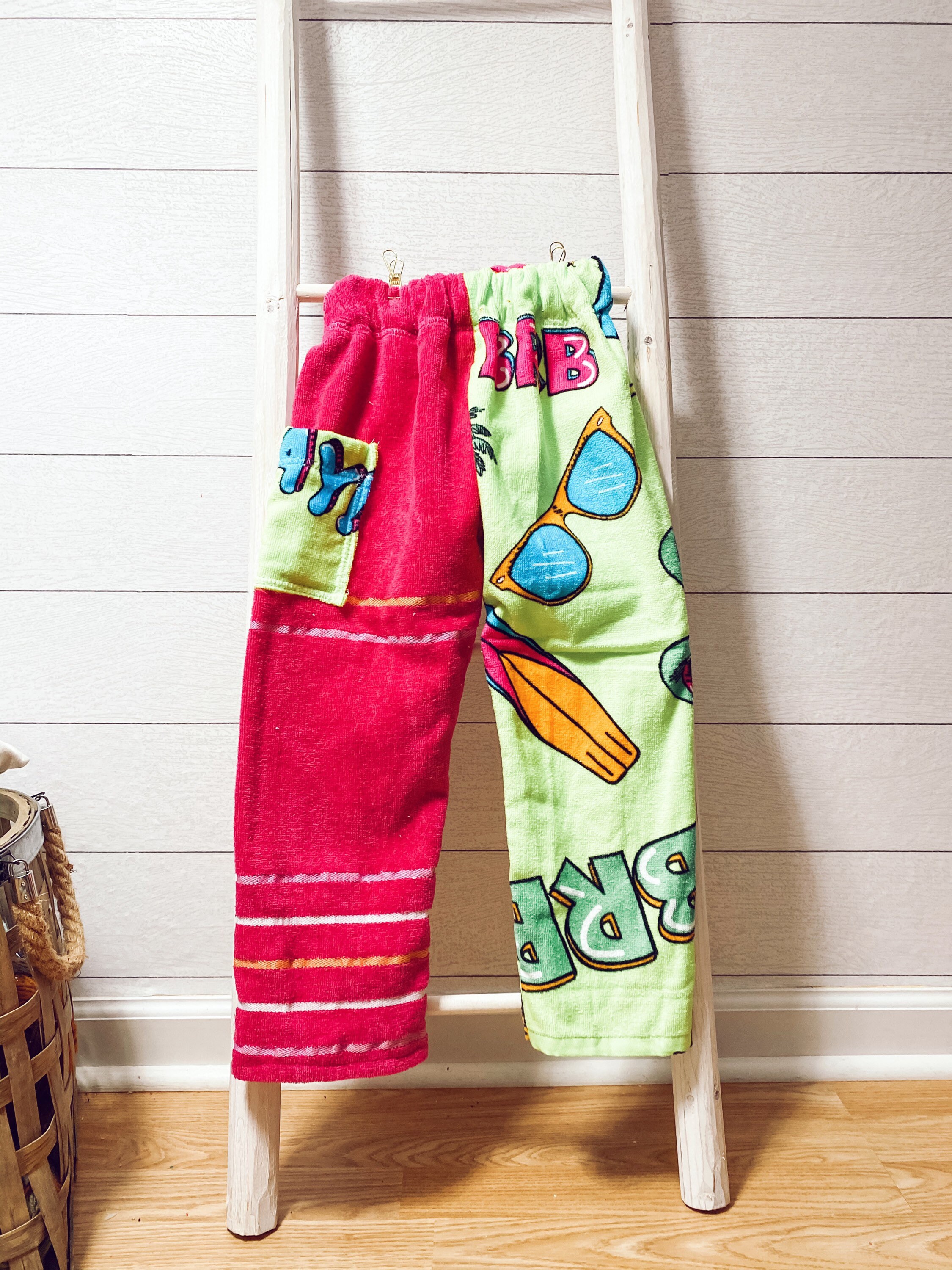 Summer Fun Towel Pants Etsy