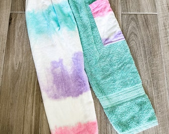 Colorful Ombré Stripes Towel Pants