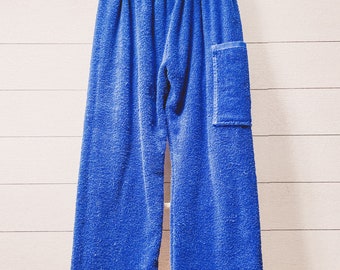 Pantalon évasé bleu marine