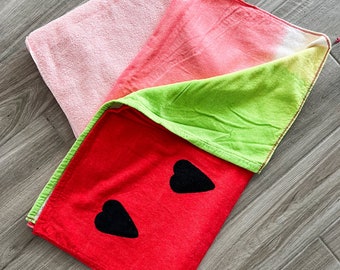 I Heart Watermelon Ombré Towel Pants