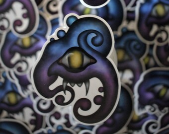 2-Set Celestial Squiggles Clear Vinyl Decal Stickers - Snoodle and Bavache