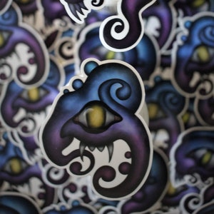 2-Set Celestial Squiggles Clear Vinyl Decal Stickers - Snoodle and Bavache