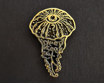 Cosmic Creature - Celestial Jellyfish - Enamel Lapel Pin