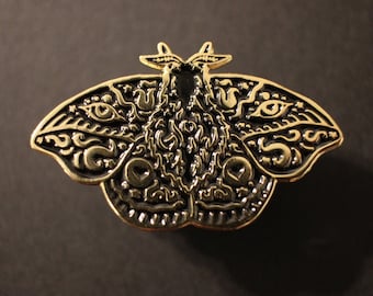 Cosmic Creatures - Glow Moth - Enamel Lapel Pin