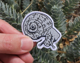 Snail Illustration, Embroidered Patch