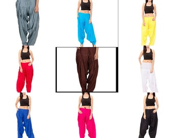 Indian Patiala Salwar Cotton Patiyala Pants Readymade Yoga Pants Plus Size Pants for Women