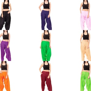 Cotton Patiala Salwar Punjabi Patiyala Trouser Readymade Patiala Free Size Pants for Women Yoga Pants