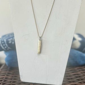 Vintage Mother Of Pearl miniature working pocket knife pendant necklace