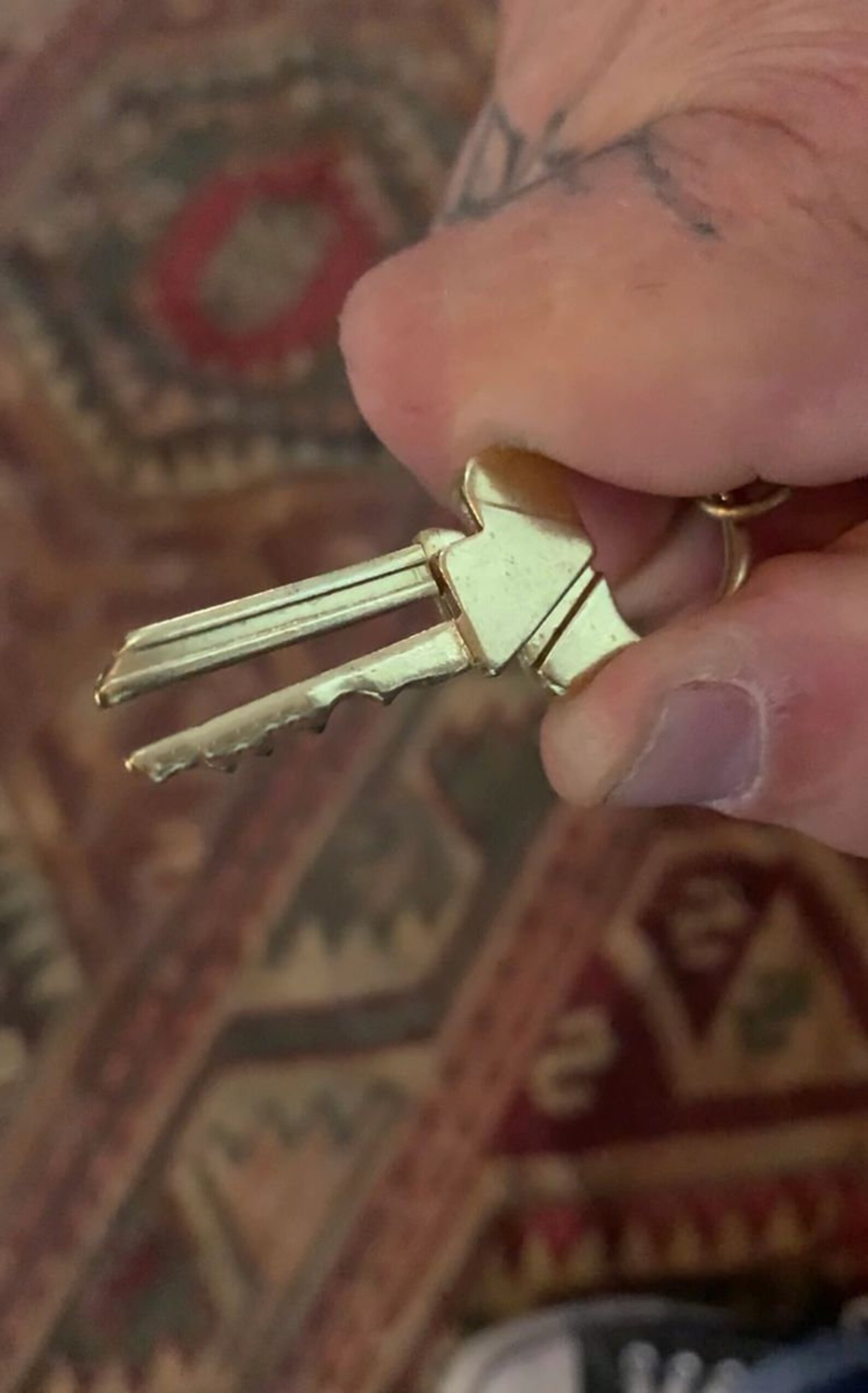 Brass Key Roach Clip necklace Etsy