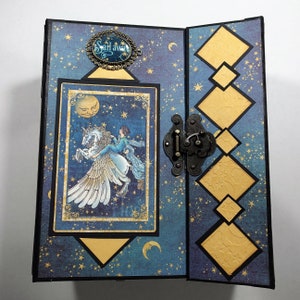 Motif scrapbooking, graphique 45 Dreamland, tutoriel album pop-up, vidéo et PDF