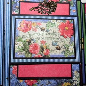 Zelfstudie minialbum vlinder, afbeelding 45 Flutter, schriftelijke en video-instructies, zelfstudie fotoalbum