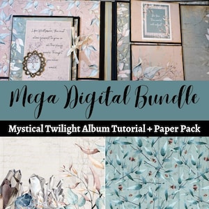 Pacchetto digitale - Tutorial Mystical Twilight Garden + raccolta di carta