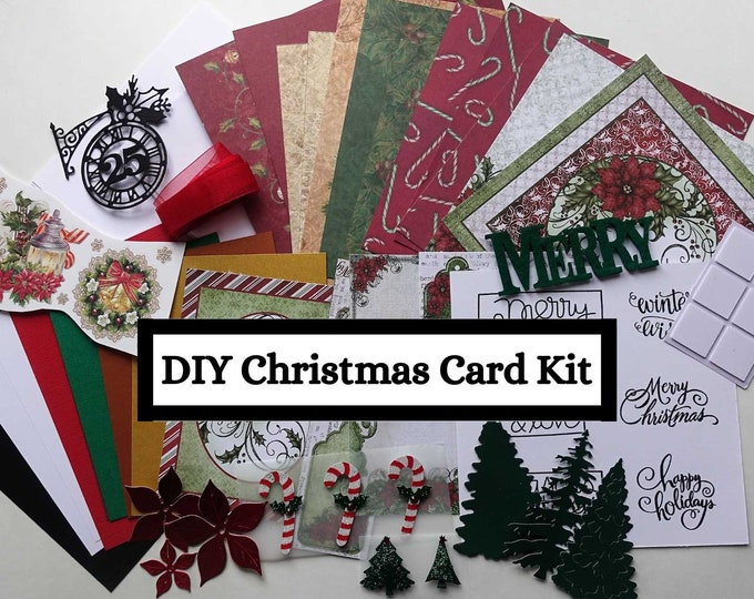 DIY Christmas Card Making Kit Etsy