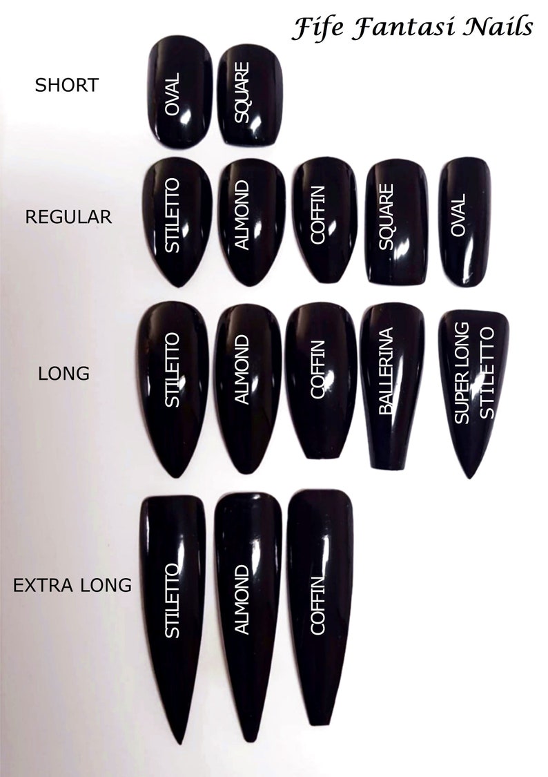 Libra Zodiac Sign Press on Nails Black Long Stiletto Nails | Etsy