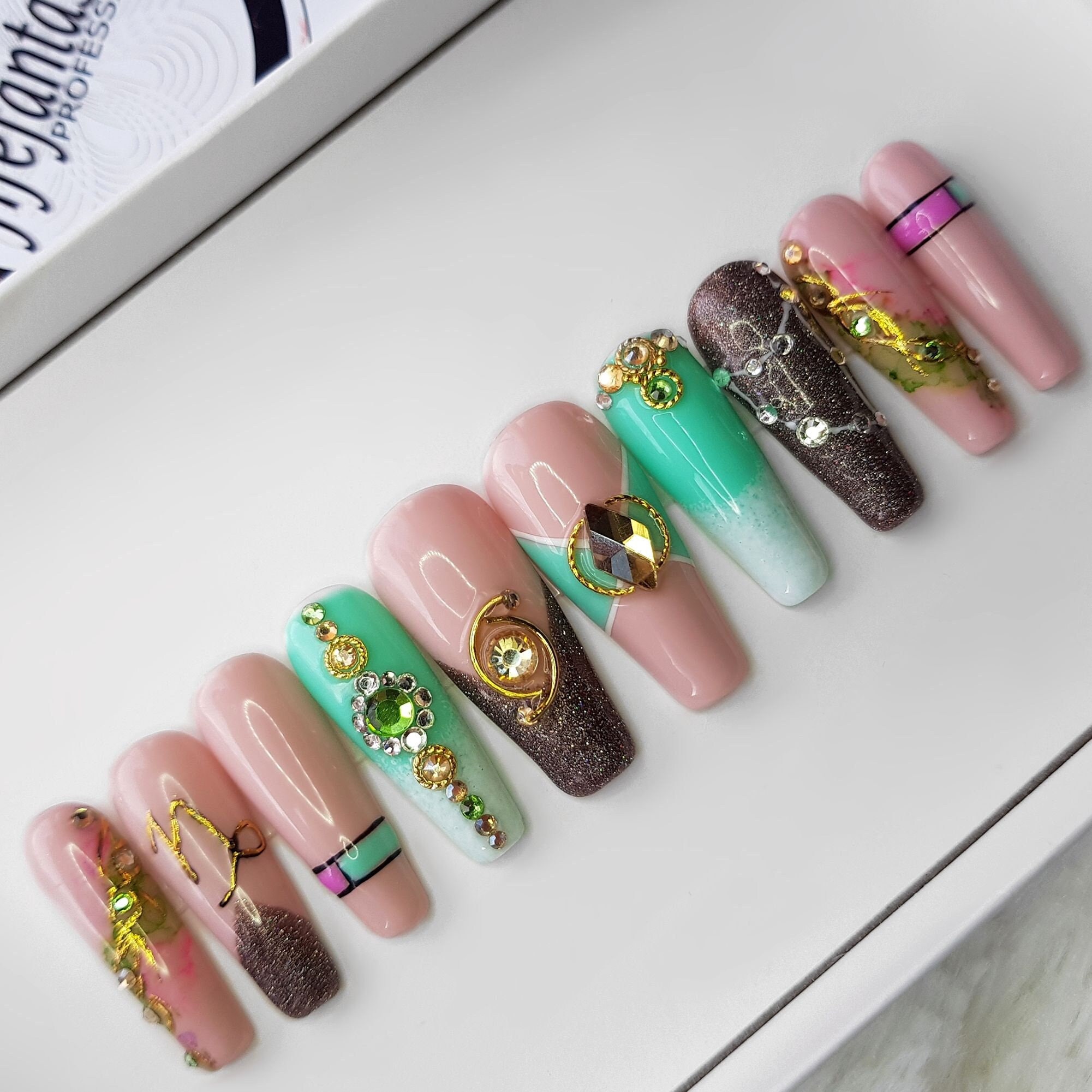 Capricorn Nail Art - Etsy