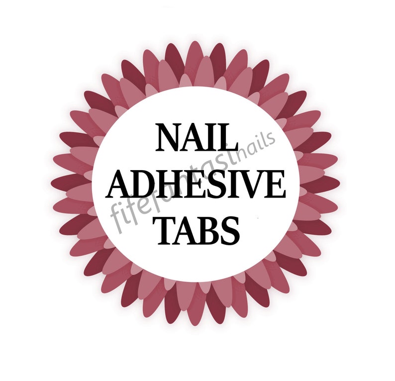 Adhesive Tabs for Press on Nails Two Sheets 40 Nail Sticky Etsy UK