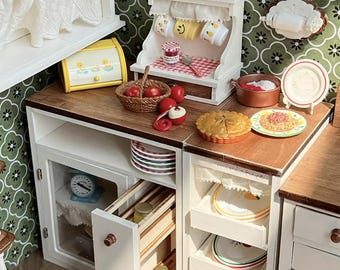 ハンドメイド 1:6 スケール ドールハウス ミニチュア キッチン家具