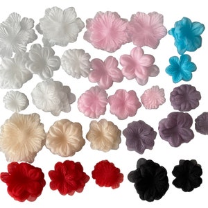 Craftuneed Job lot organza chiffon fabric flower petals bridal floral petals hand craft kit