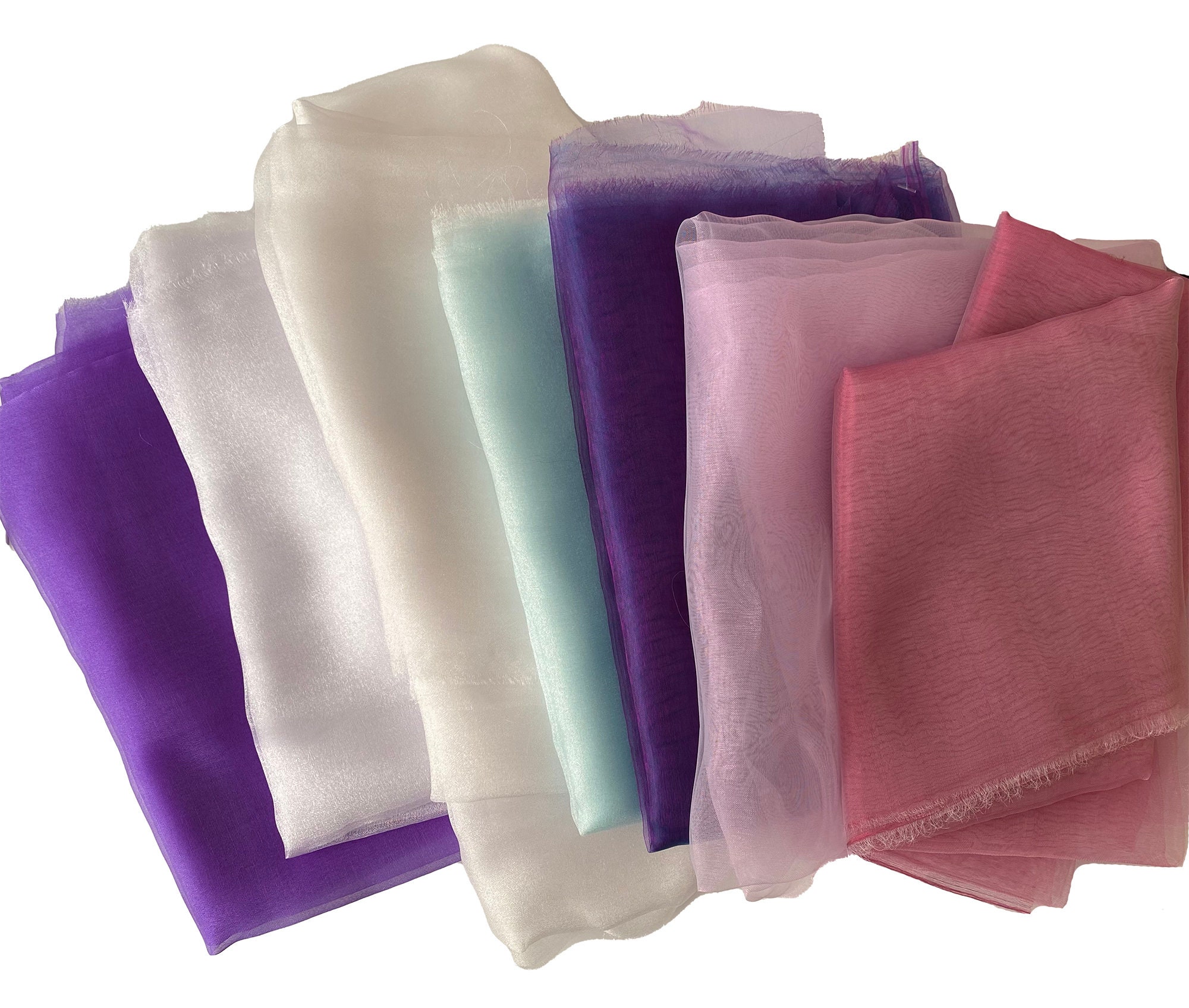 Craftuneed Sheer organza fabric for costumes dress sewing bridal wedding backdrop decorations displays draping furnishing