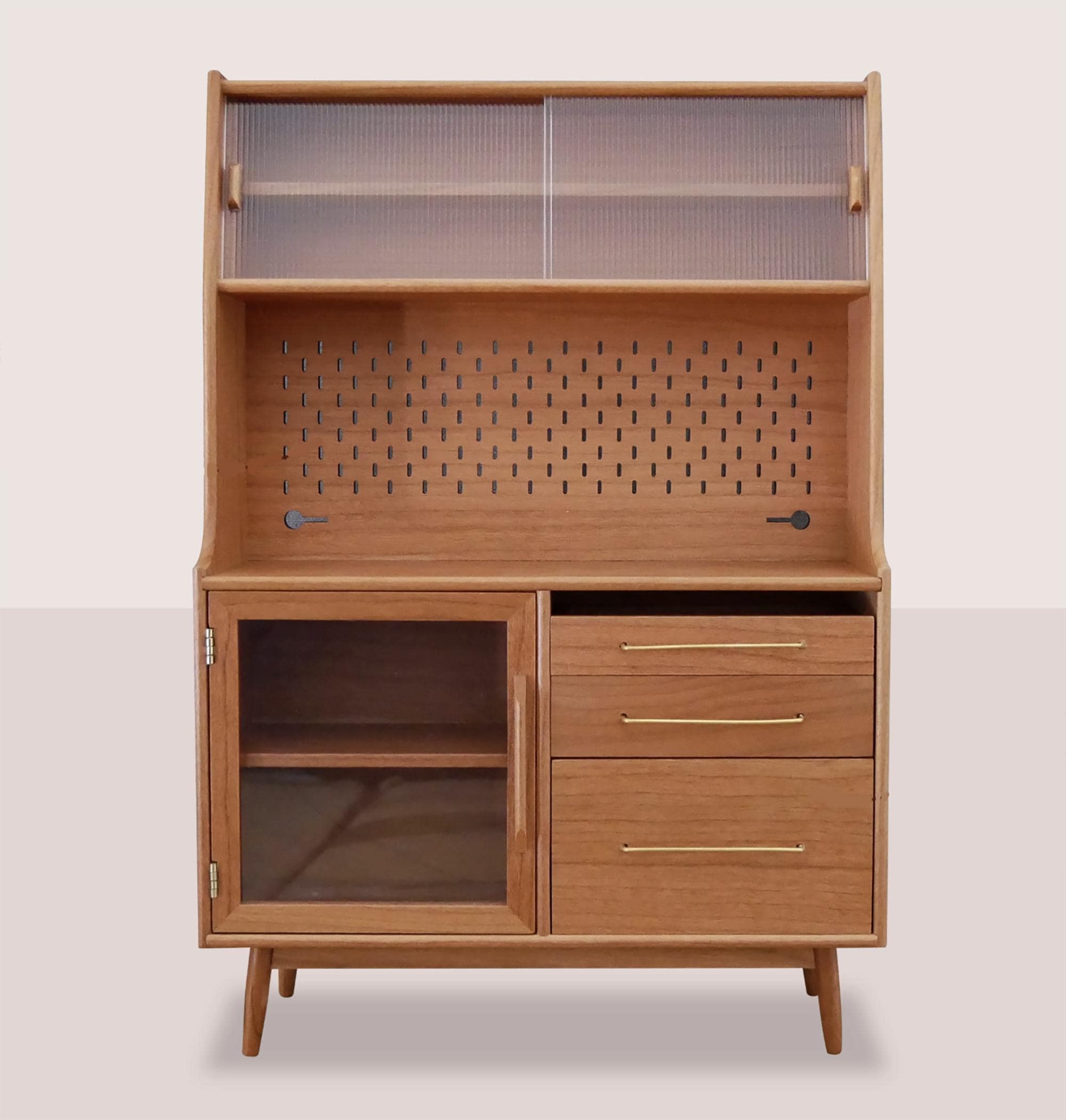 1:6スケール ドールハウス モダン 木製 サイドボード キャビネット 扉