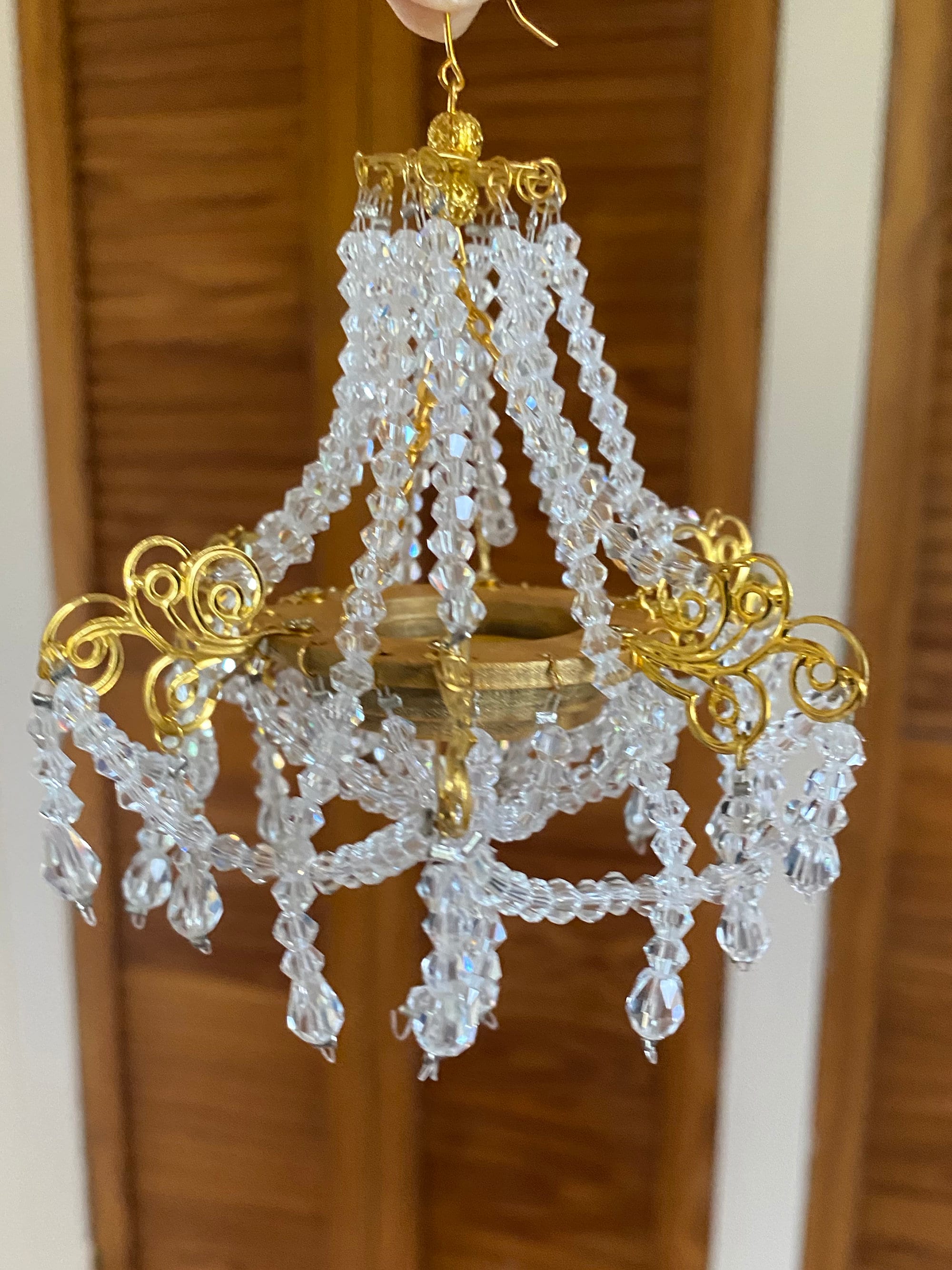 1:6スケール ミニチュアドール用 フェイククリスタルシャンデリア