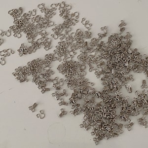 Craftuneed bundle lot 66g metal hook and eye fasteners finding accessories Silver colour Length 1.5cm