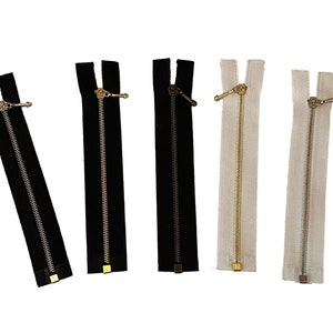 Schwarzer oder weisser Mini-Reißverschluss offener Reißverschluss 11 cm lang für Puppenkleidung