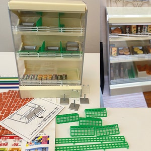 1:6 miniature dollhouse supermarket fridge shelf carton drinks tray set doll shop furniture props Limited Edition