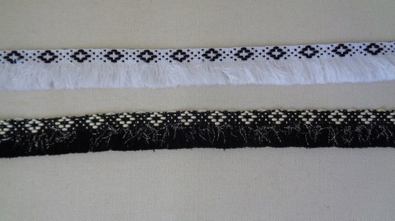 Un noir ou blanc galon frange garniture garniture Garniture / bordure couture garniture garniture / veste manteau garniture est à vendre. Vendu par verge 90cm 8da287 Un noir ou blanc galon frange garniture garniture Garniture / bordure couture garniture garniture / veste manteau garniture est à vendre. Vendu par verge 90cm 8da287