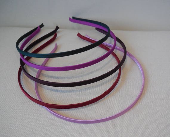 Alice band hairband finding blank silver tone 6mm wide headband hair head