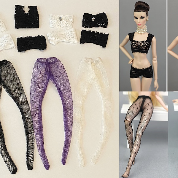 Craftuneed 1:6 handmade 29cm - 30cm height doll lingerie or full length nylon tights One size