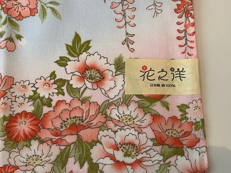 Craftuneed Premium 100% cotton Japanese flower print handkerchief Ladies Hankies multi size available Perfect gift image 8
