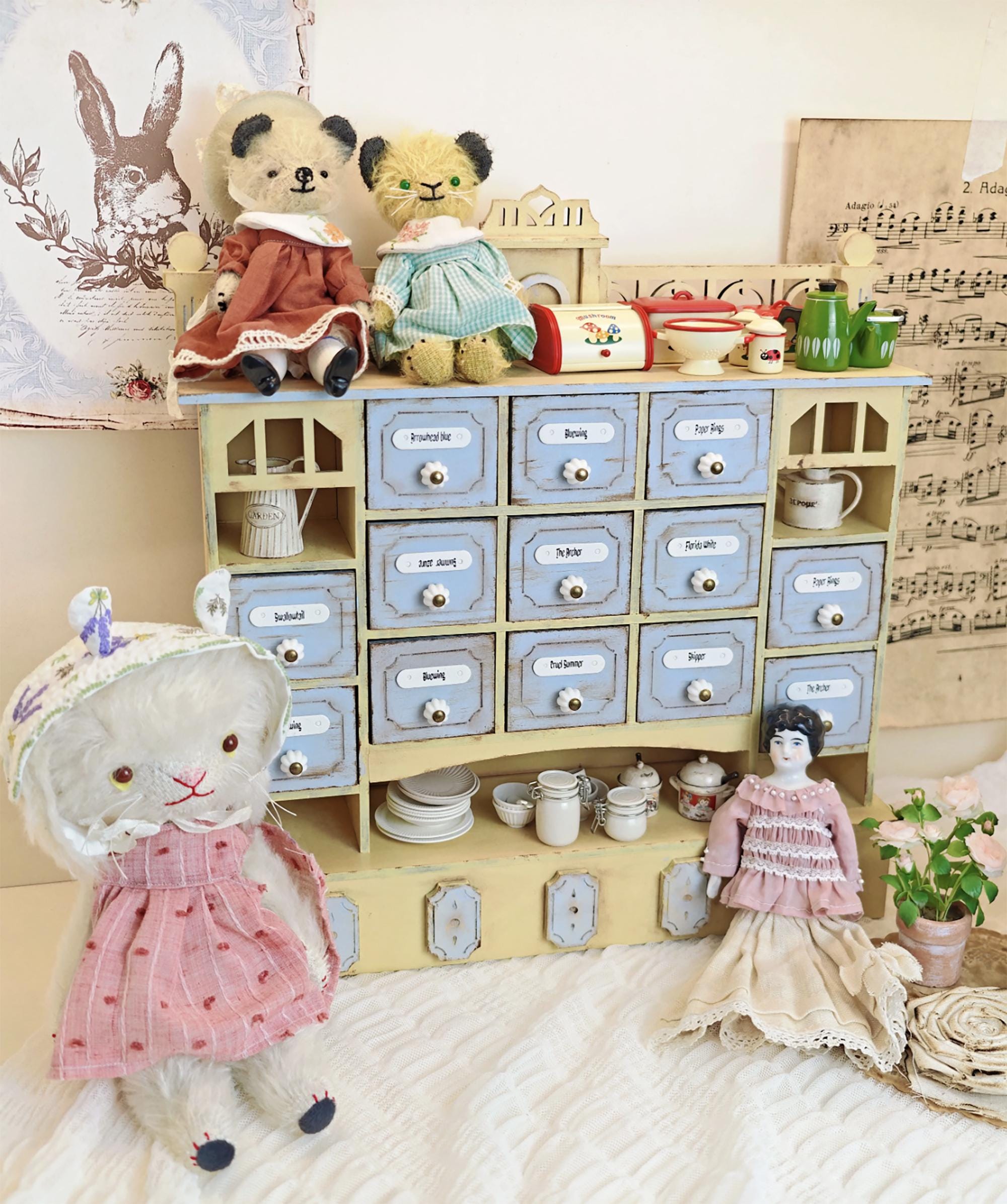 DIYドールハウスミニチュア家具キット - 1/6 & 1/12スケール 薬局 