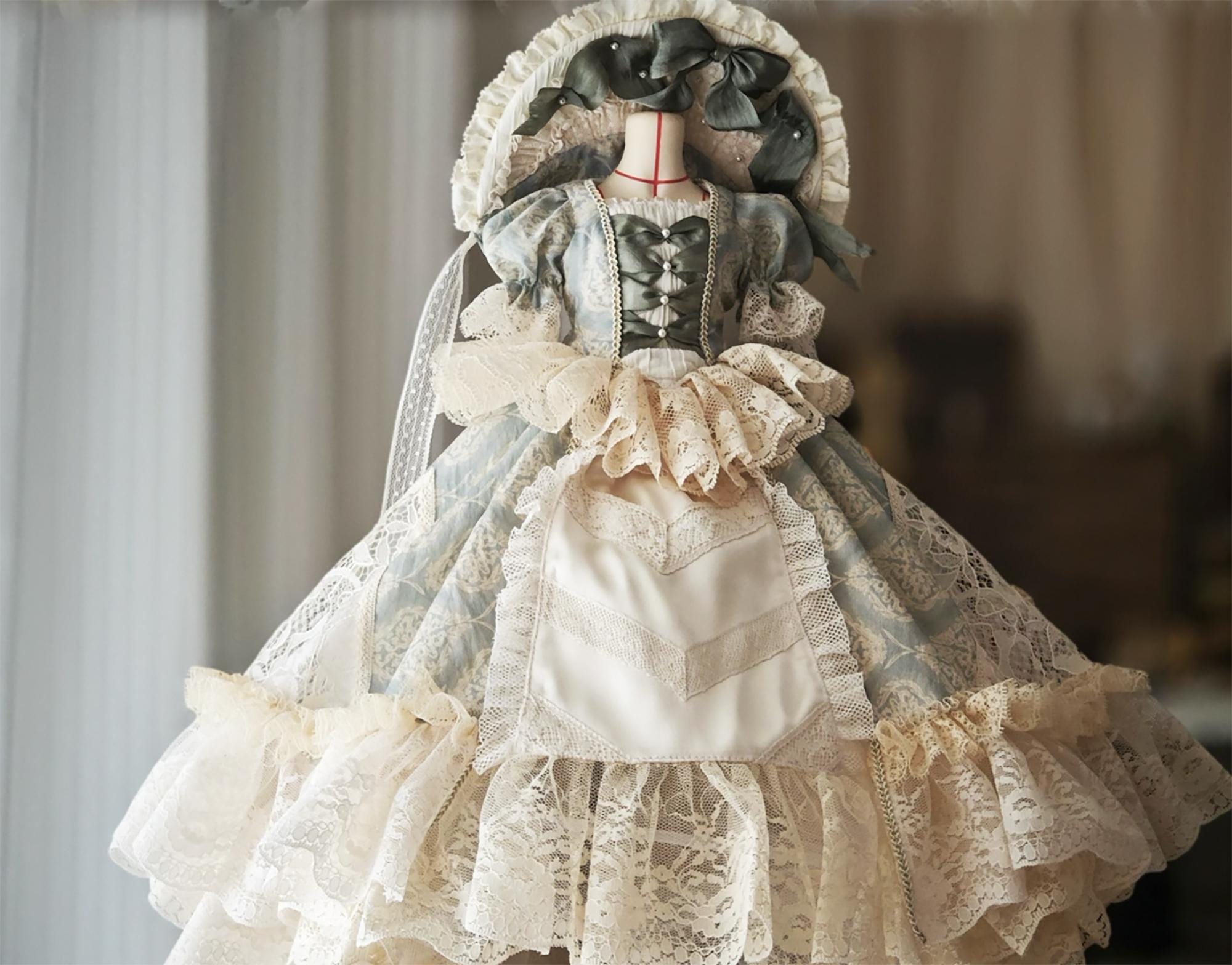 ハンドメイド ビクトリアン レース ドールドレスセット ロココ調 BJD